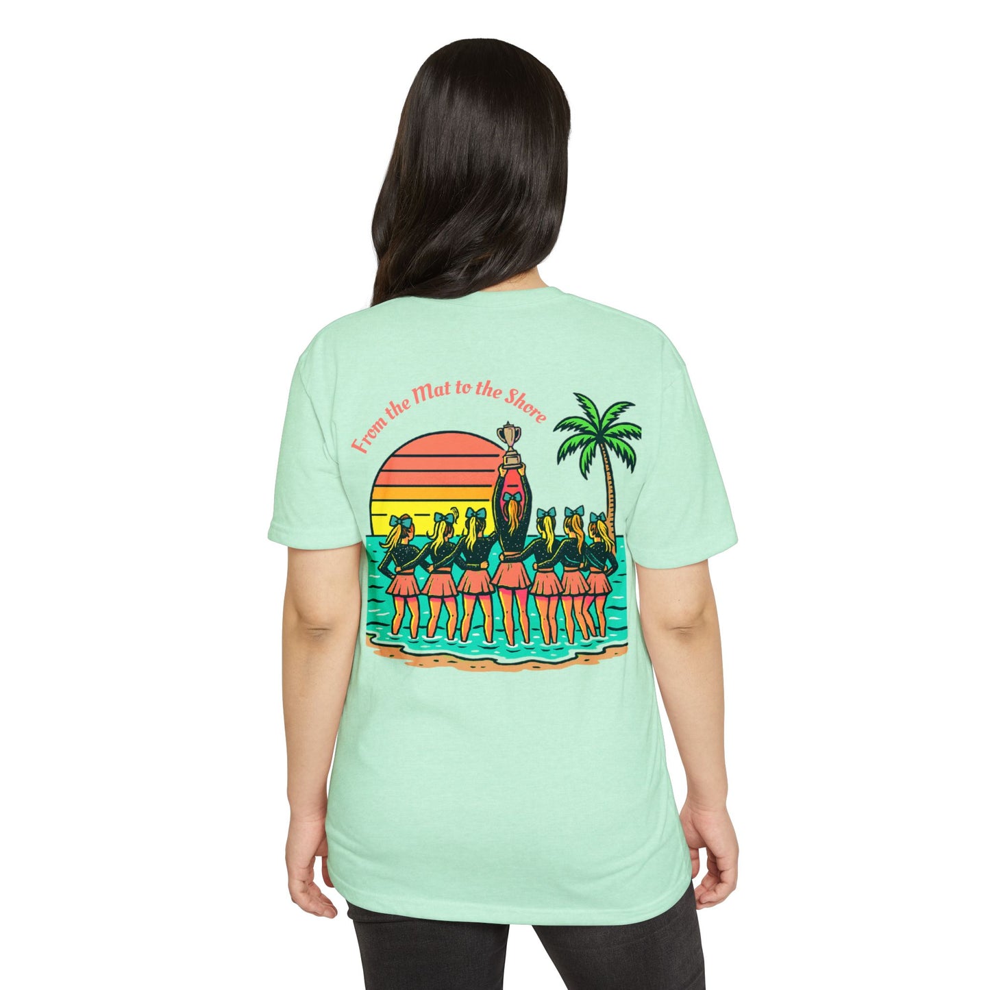 SB Cheer Line From the Mat to the Shore Tee