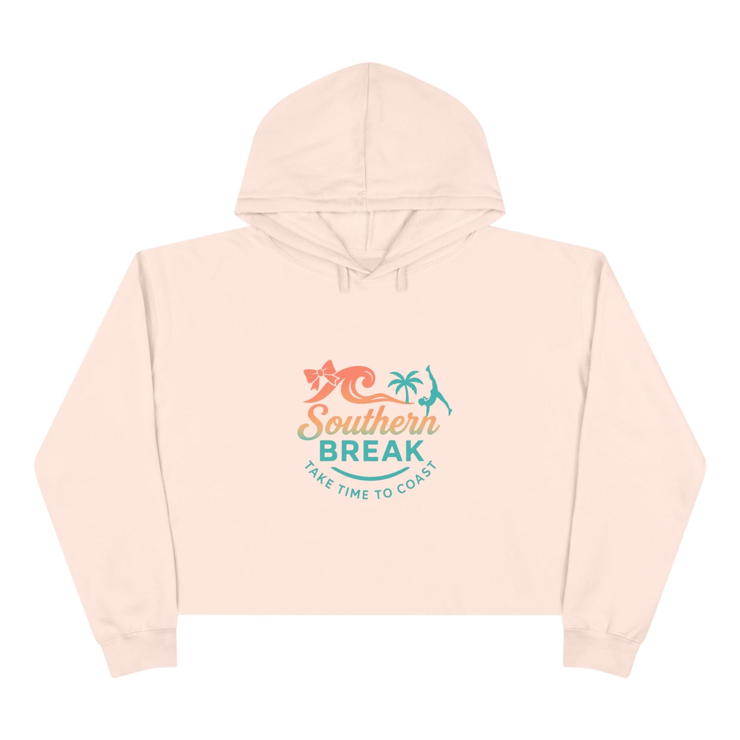 SB Cheer Line Take Time to Coast Crop Hoodie