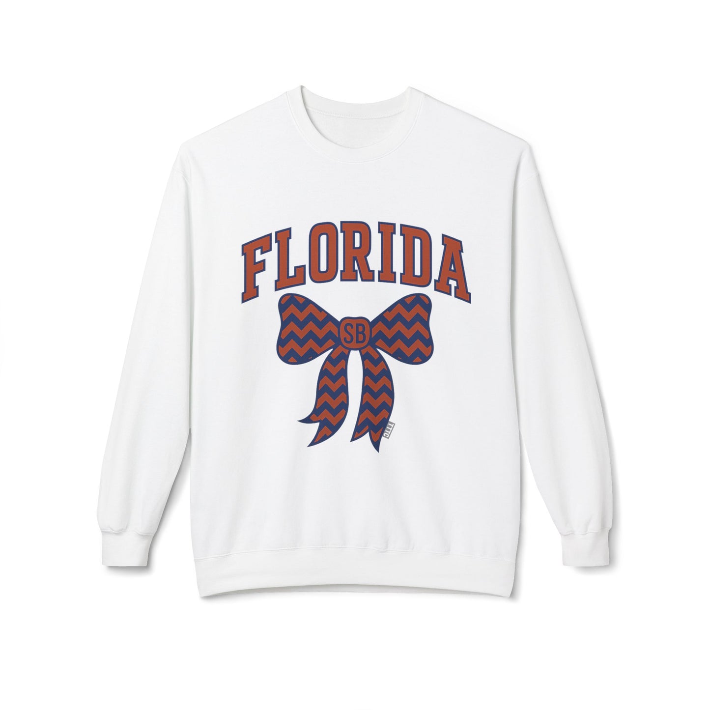 SB Sports Line Gameday Bow Crewneck – Blue and Orange Edition