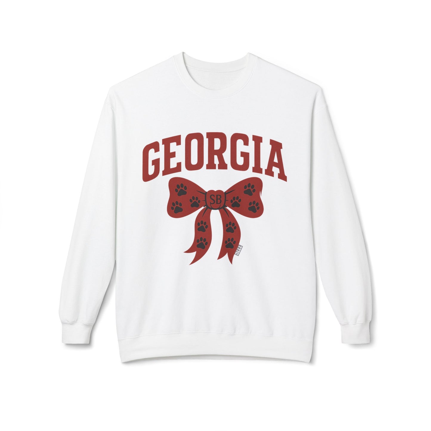 SB Sports Line Gameday Bow Crewneck – Red & Black Edition
