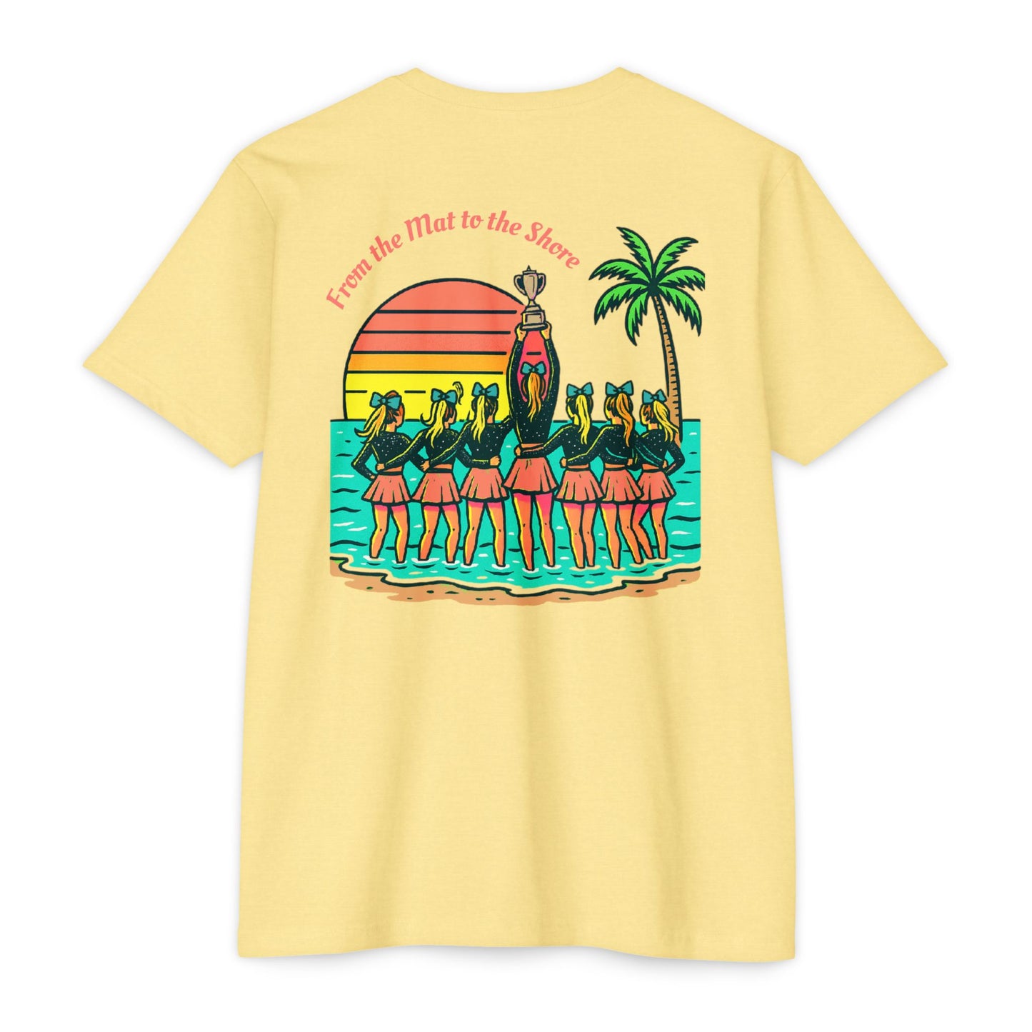 SB Cheer Line From the Mat to the Shore Tee