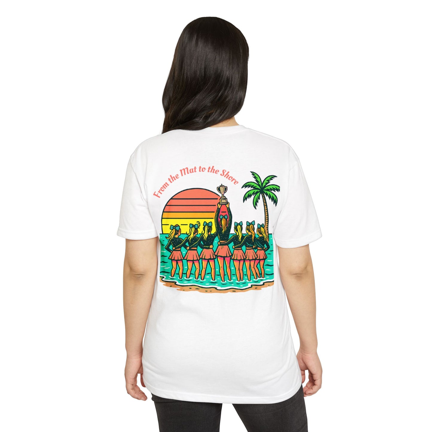 SB Cheer Line From the Mat to the Shore Tee