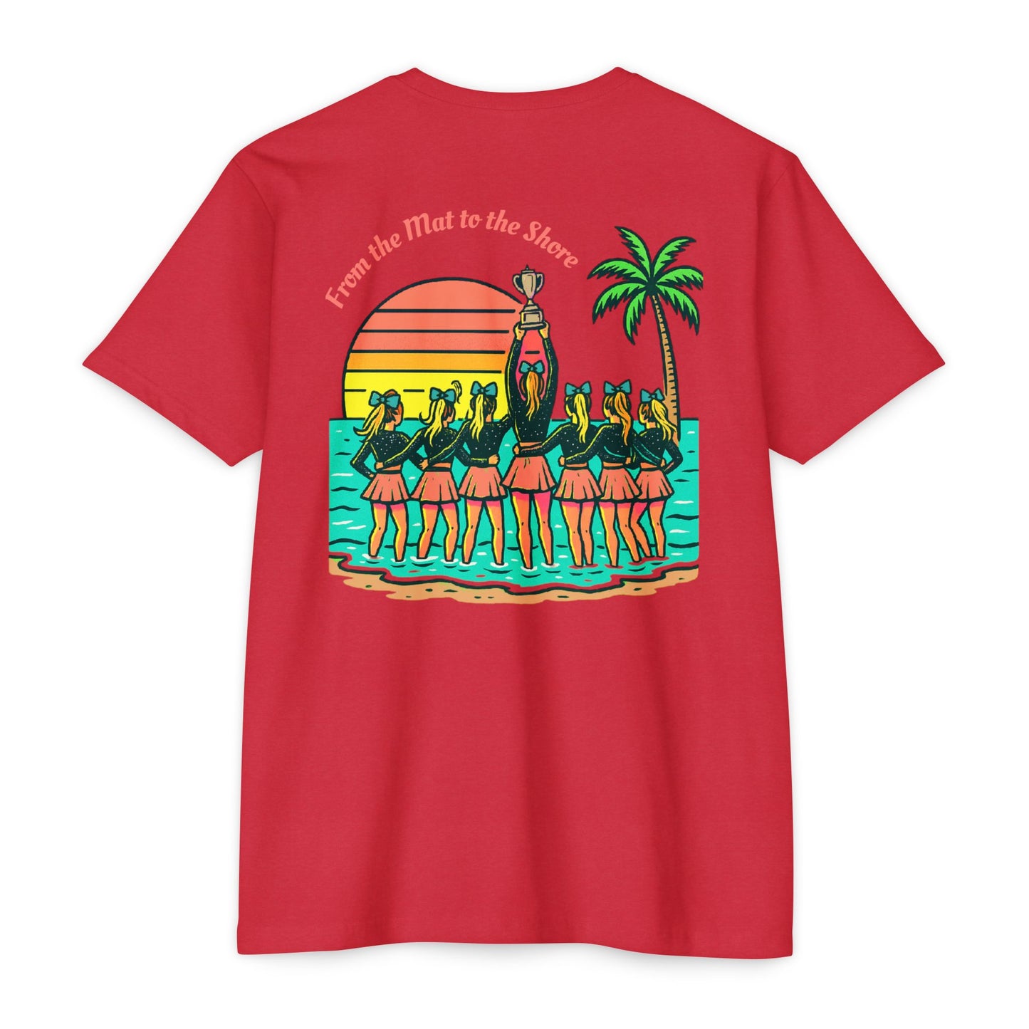 SB Cheer Line From the Mat to the Shore Tee