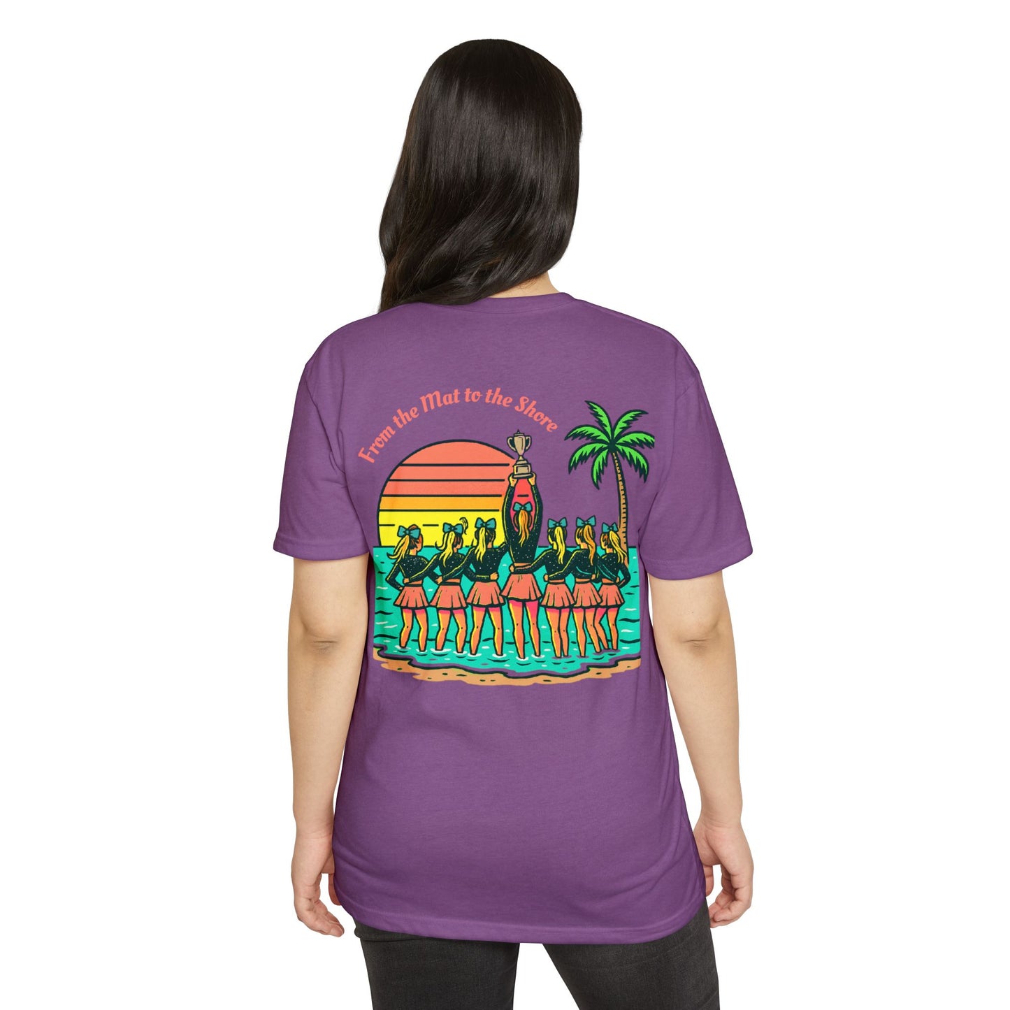 SB Cheer Line From the Mat to the Shore Tee