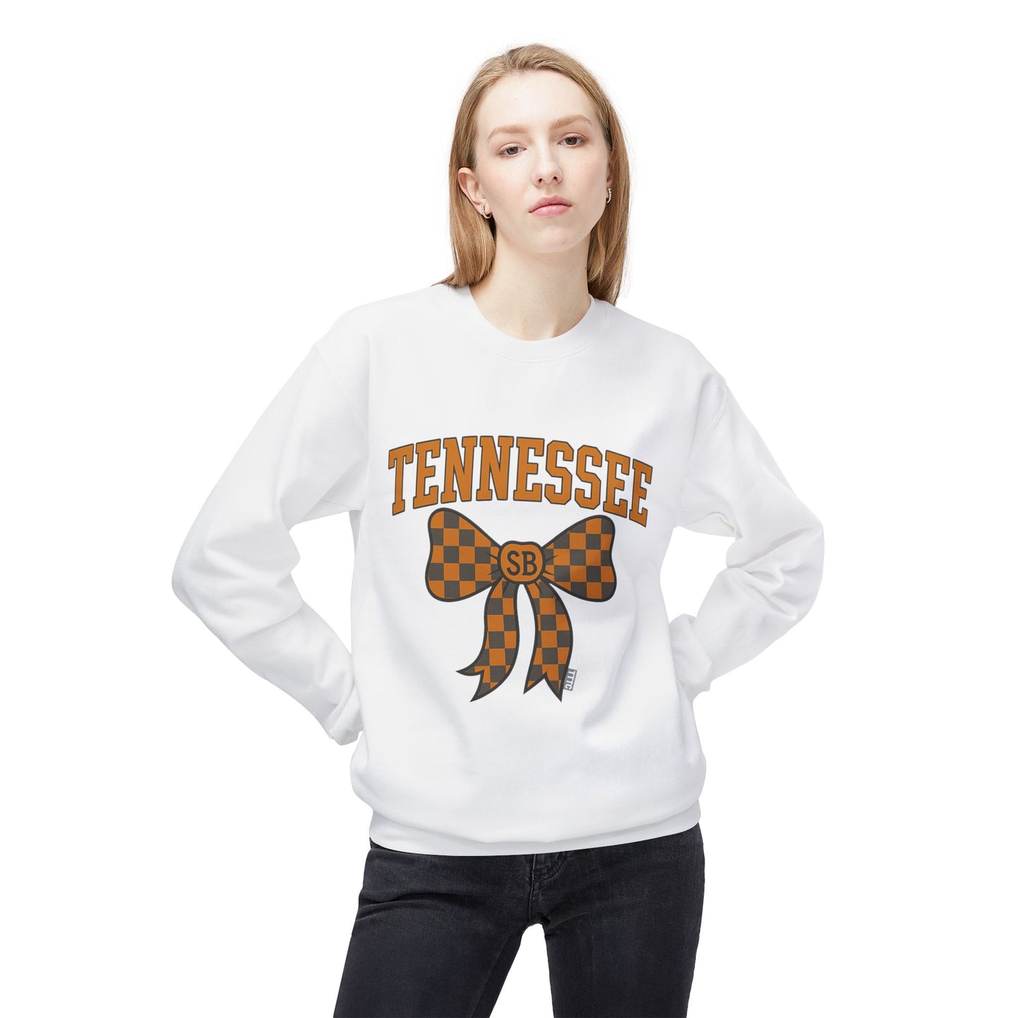 SB Sports Line Gameday Bow Crewneck – Orange Edition