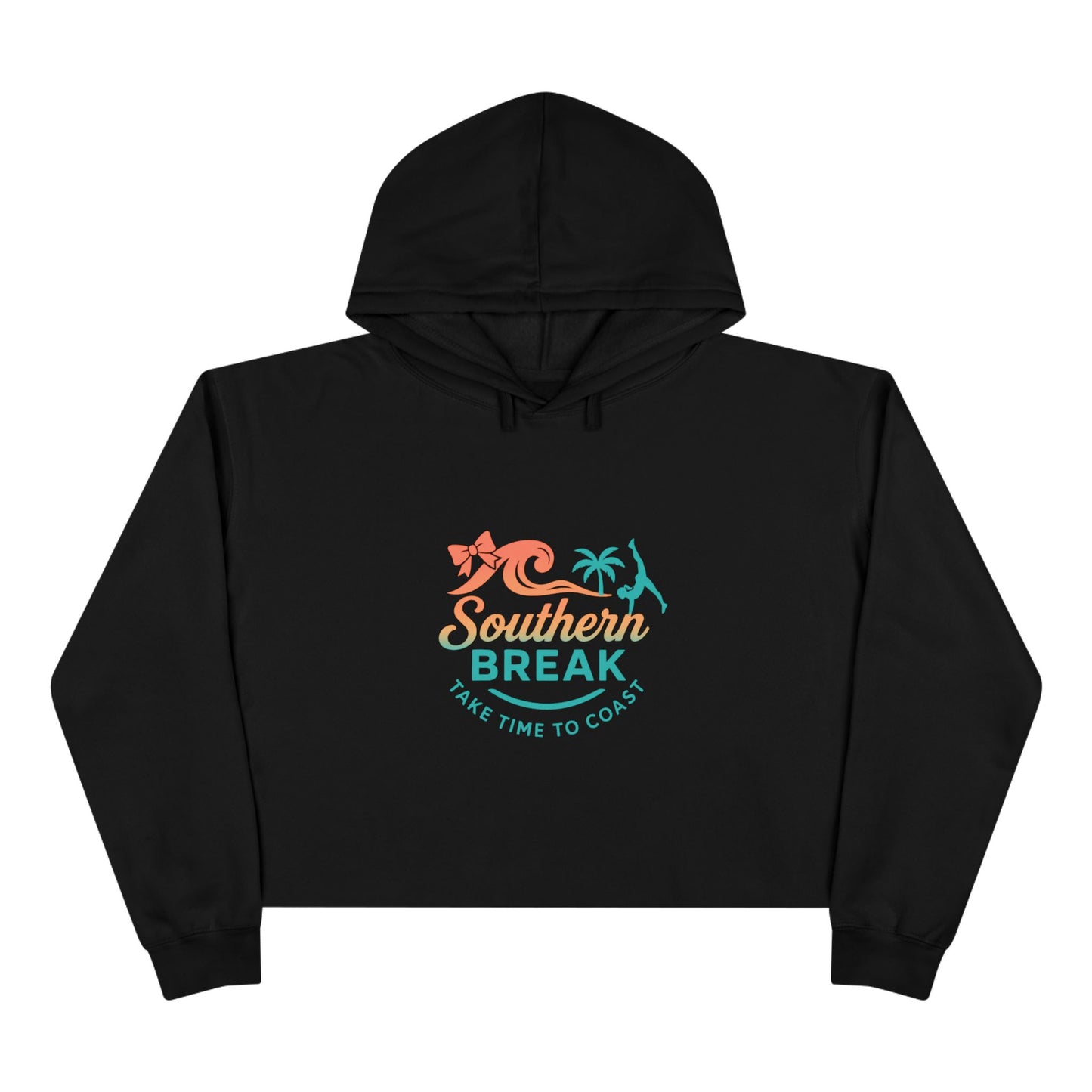 SB Cheer Line Take Time to Coast Crop Hoodie