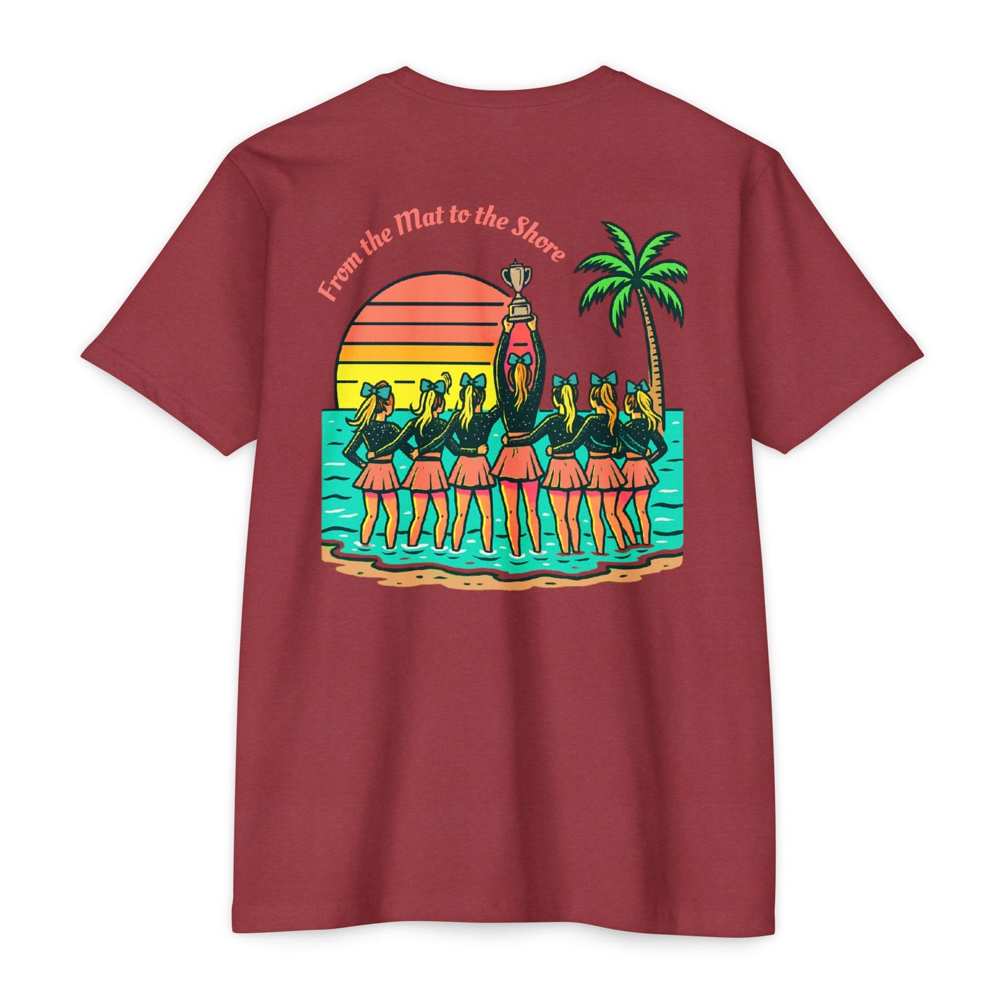 SB Cheer Line From the Mat to the Shore Tee