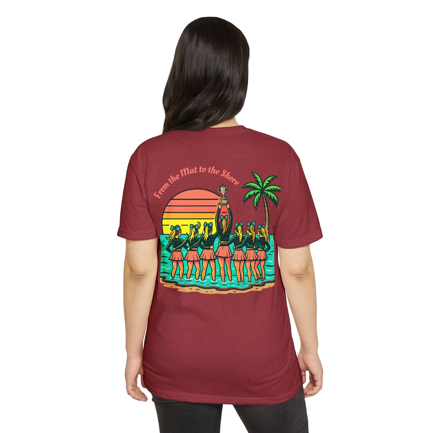 SB Cheer Line From the Mat to the Shore Tee