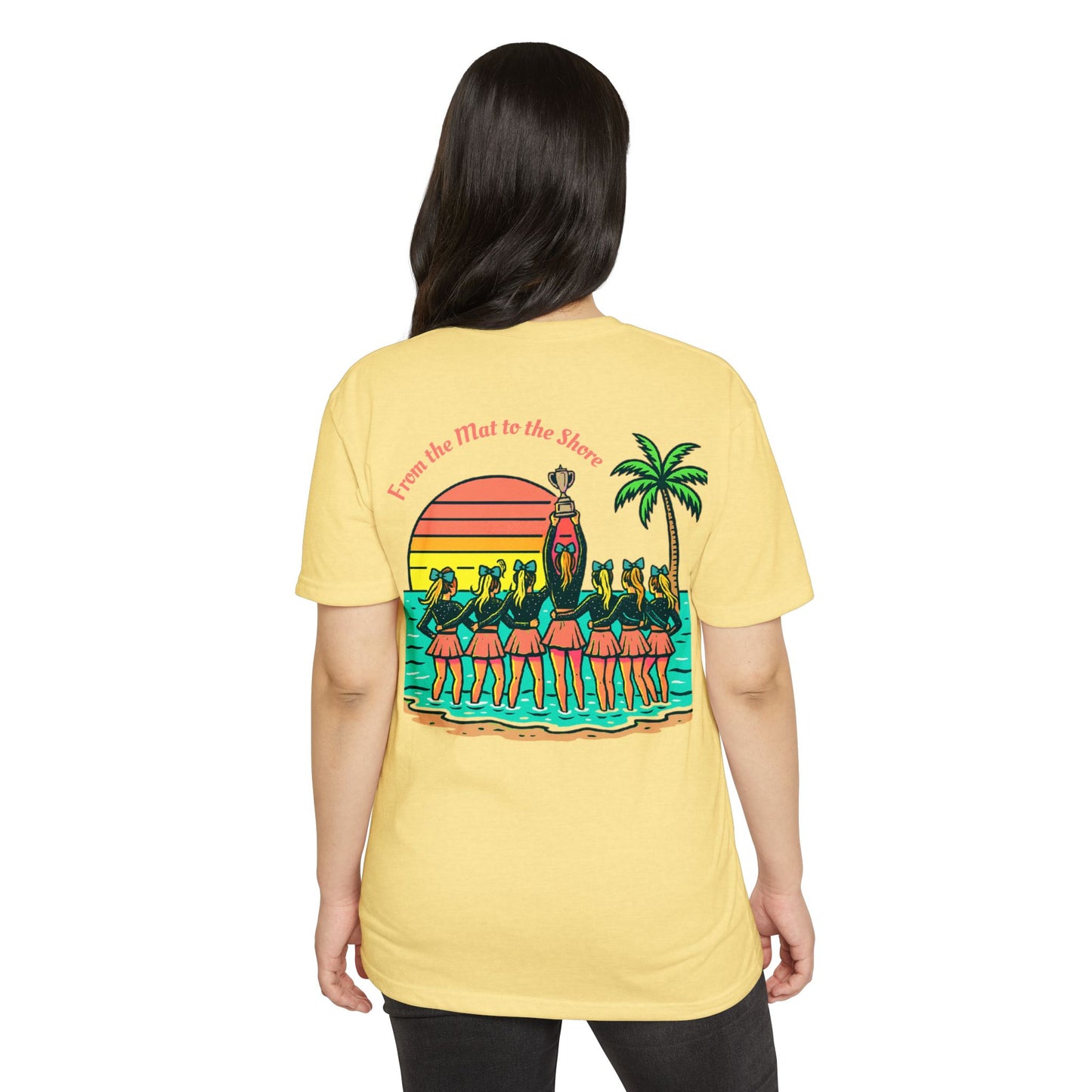 SB Cheer Line From the Mat to the Shore Tee
