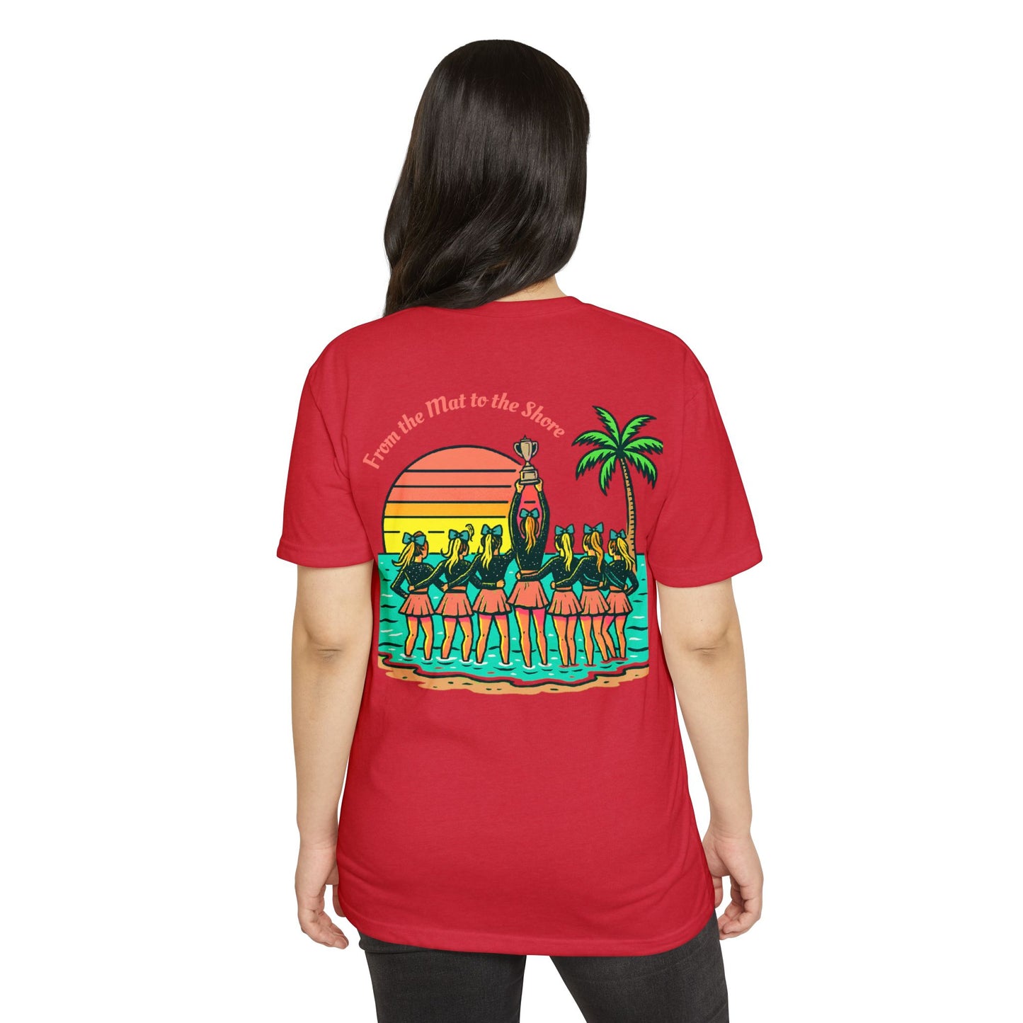 SB Cheer Line From the Mat to the Shore Tee