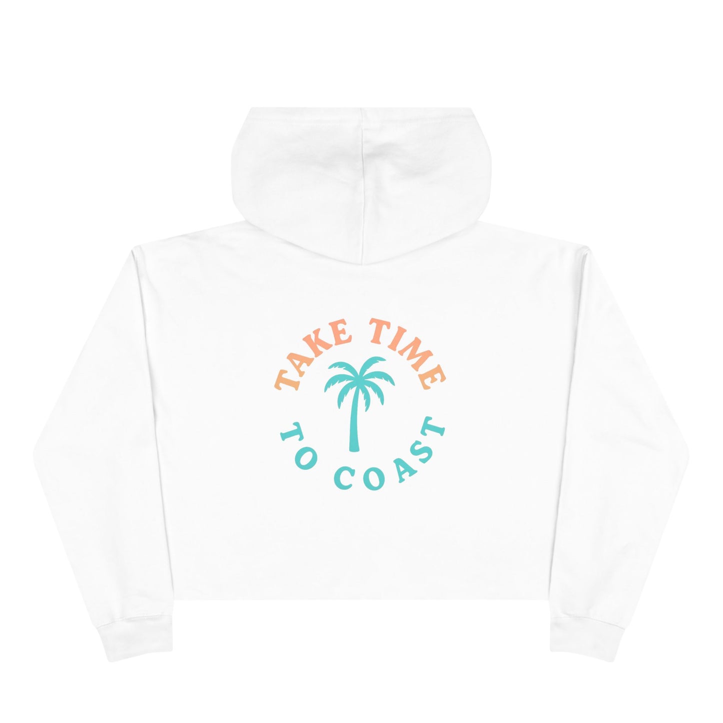 SB Cheer Line Take Time to Coast Crop Hoodie