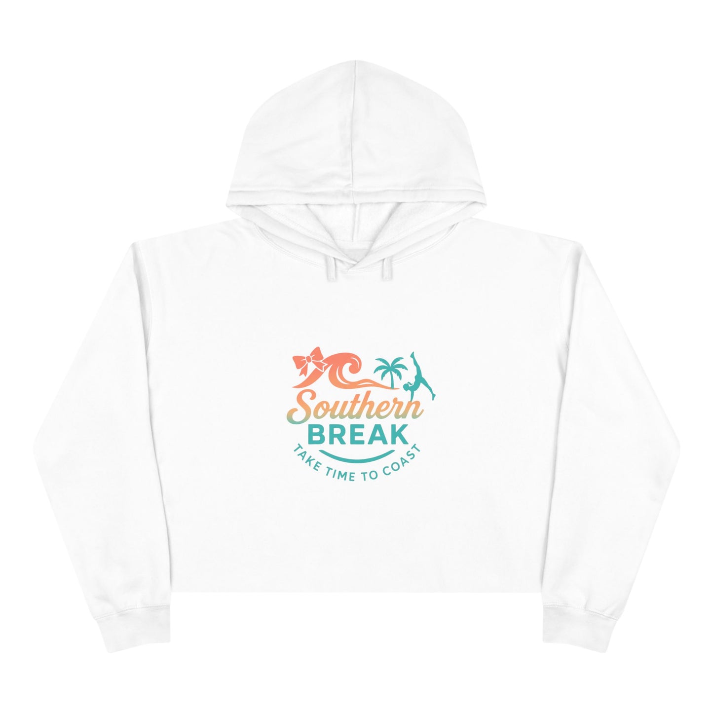 SB Cheer Line Take Time to Coast Crop Hoodie