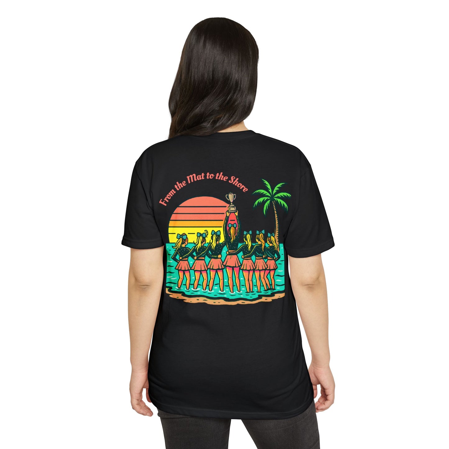 SB Cheer Line From the Mat to the Shore Tee