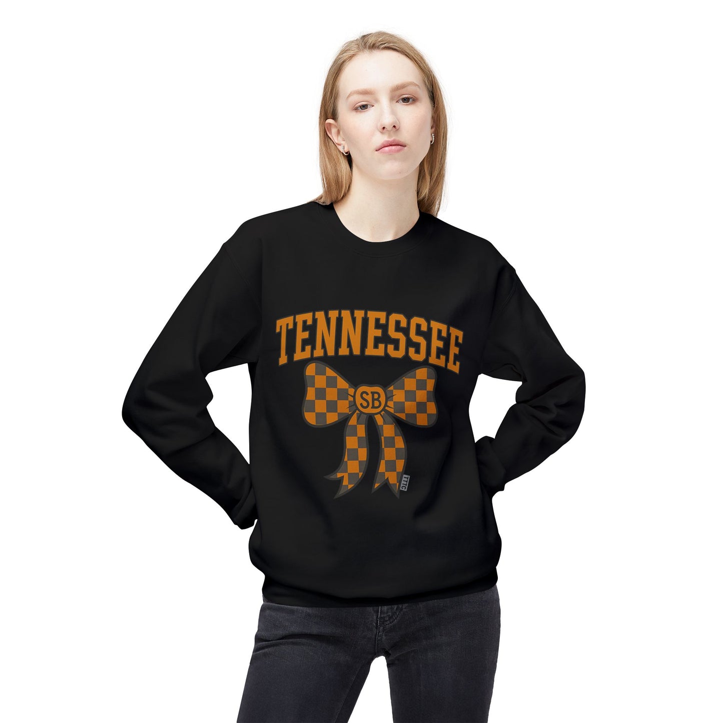 SB Sports Line Gameday Bow Crewneck – Orange Edition
