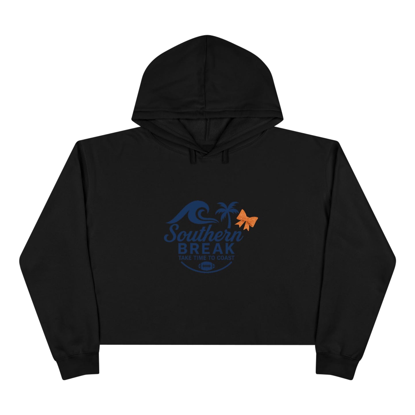 SB Sports Line Navy and Orange Edition Crop Hoodie