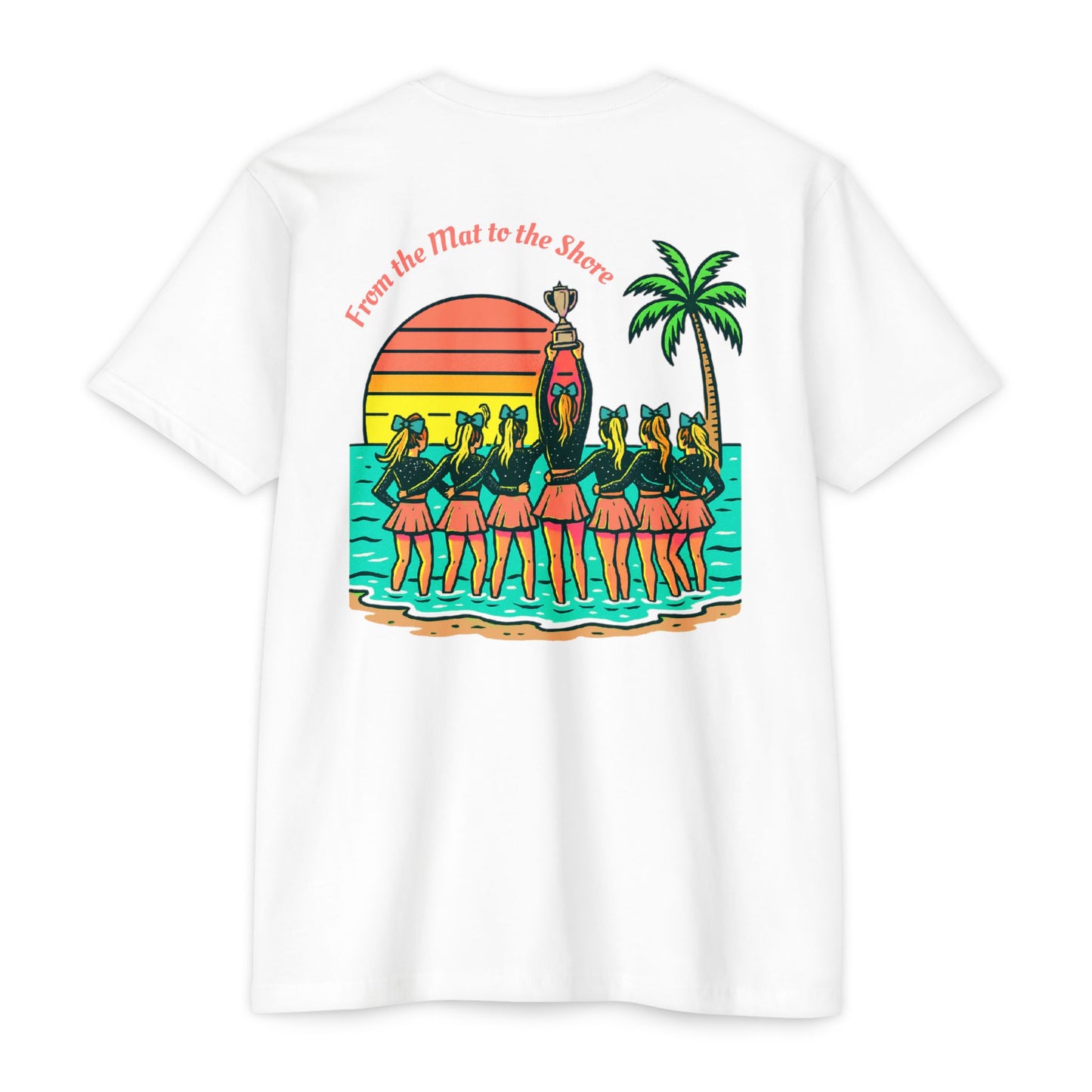 SB Cheer Line From the Mat to the Shore Tee