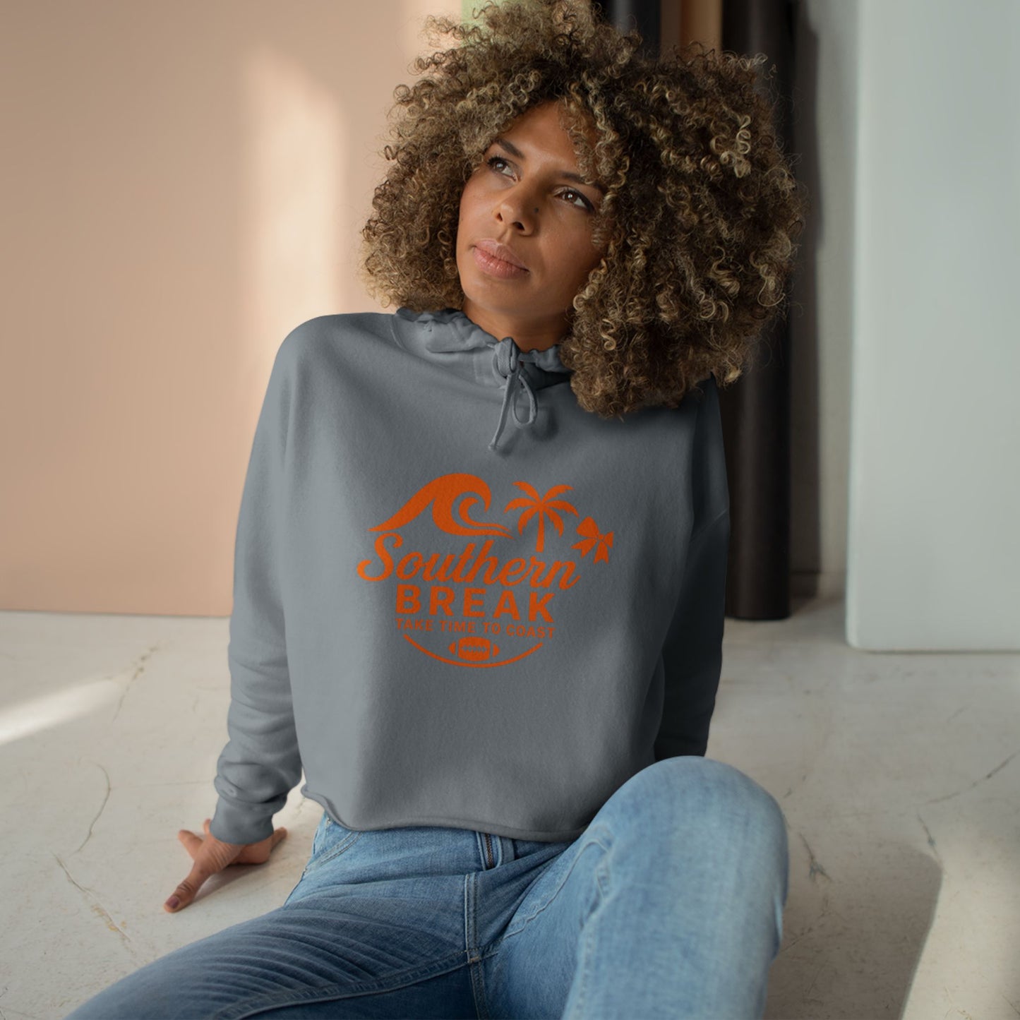 SB Sports Line Orange Edition Crop Hoodie