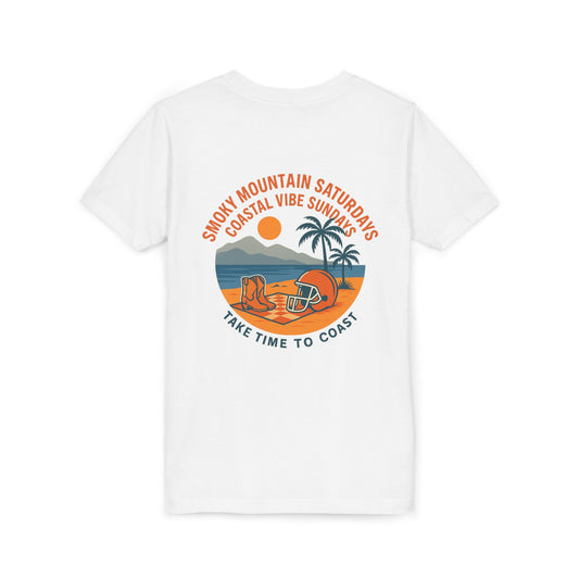 Youth SB Sports Line Orange and Smoke Coastline Tee