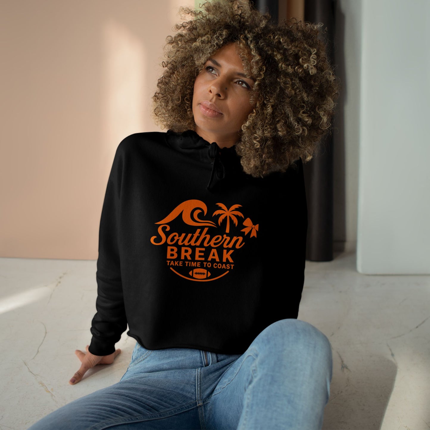 SB Sports Line Orange Edition Crop Hoodie