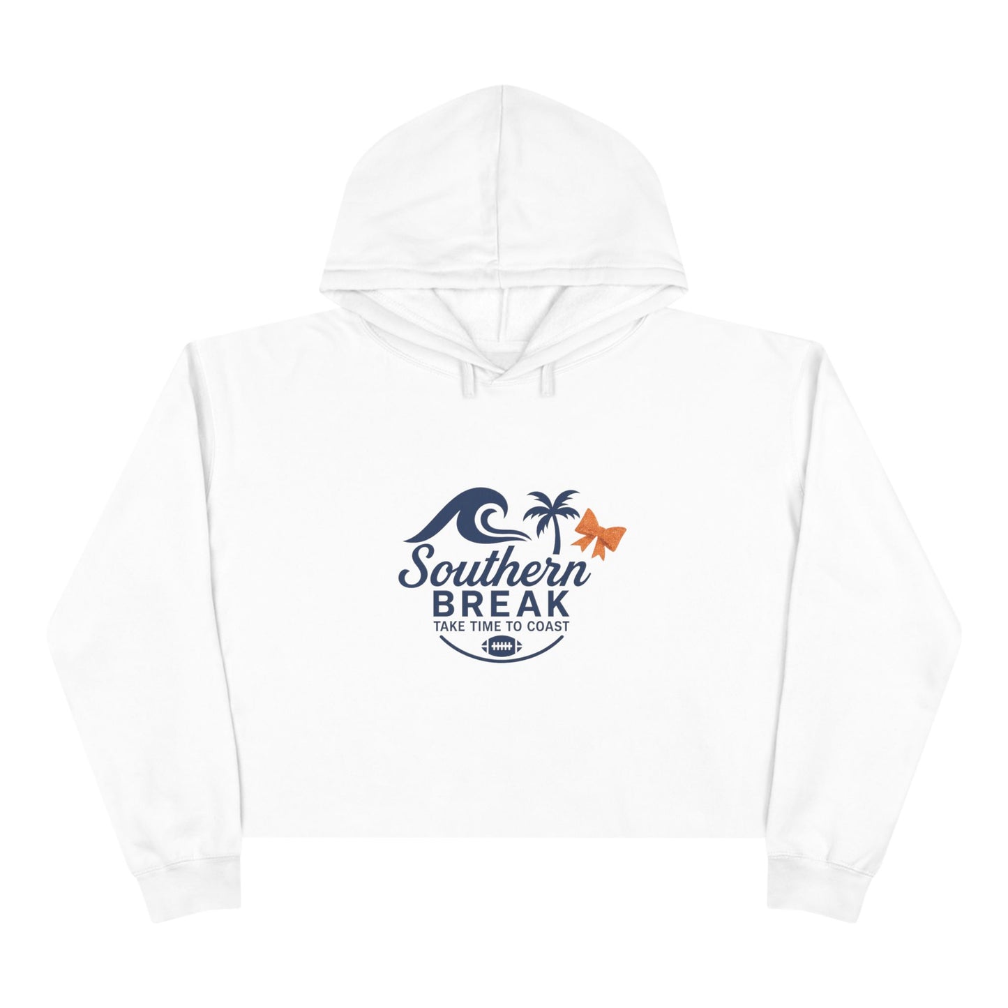 SB Sports Line Navy and Orange Edition Crop Hoodie