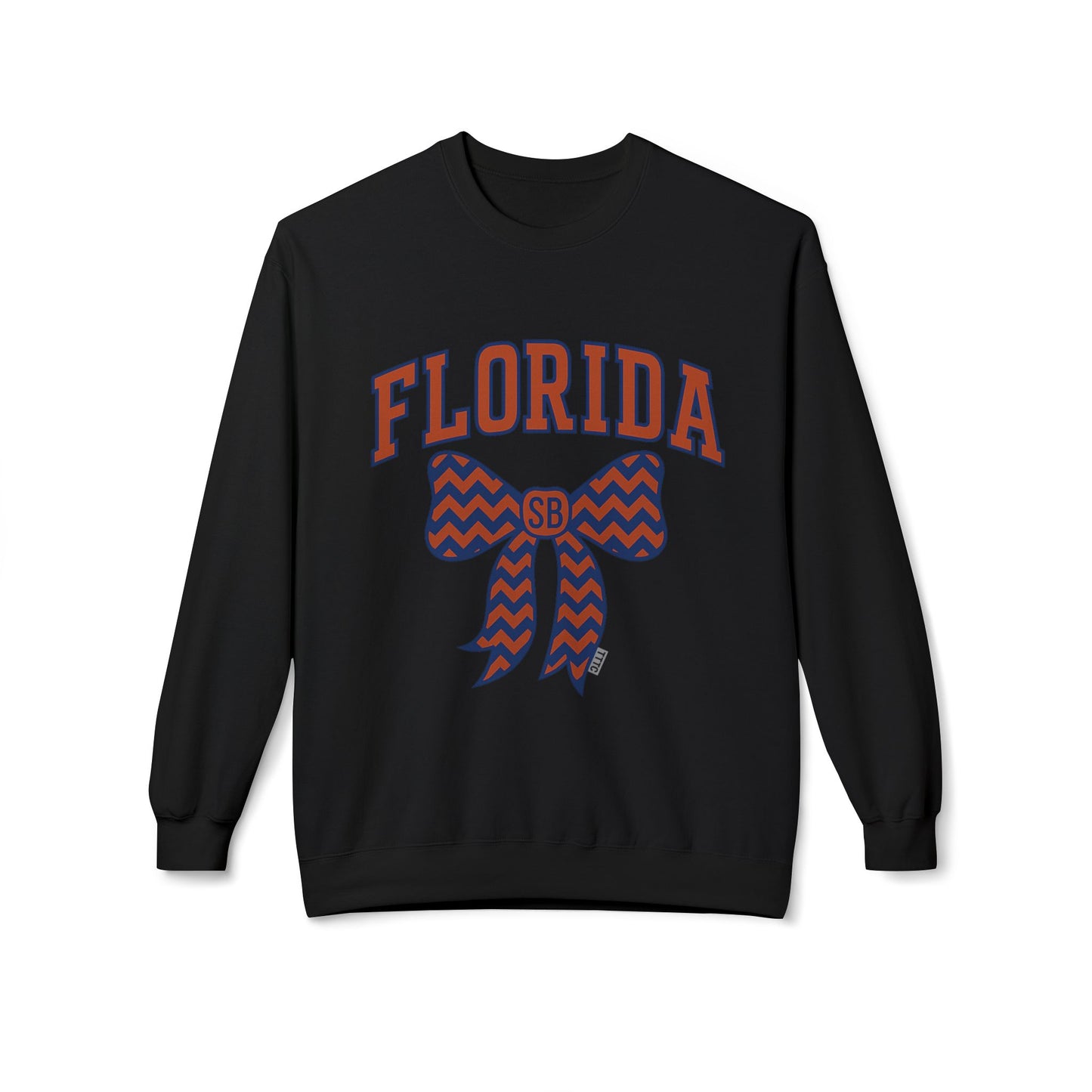 SB Sports Line Gameday Bow Crewneck – Blue and Orange Edition