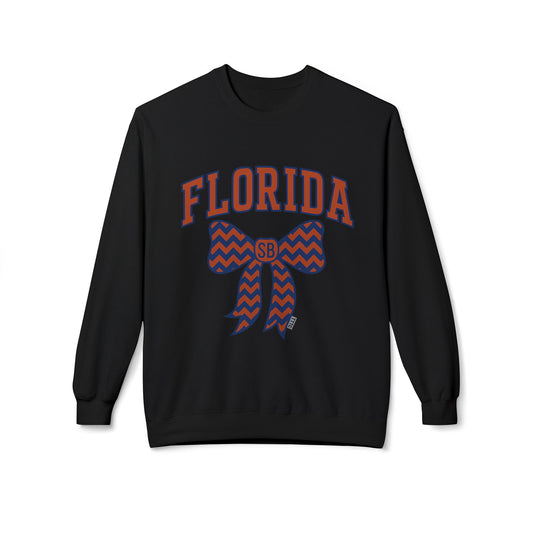 SB Sports Line Gameday Bow Crewneck – Blue and Orange Edition