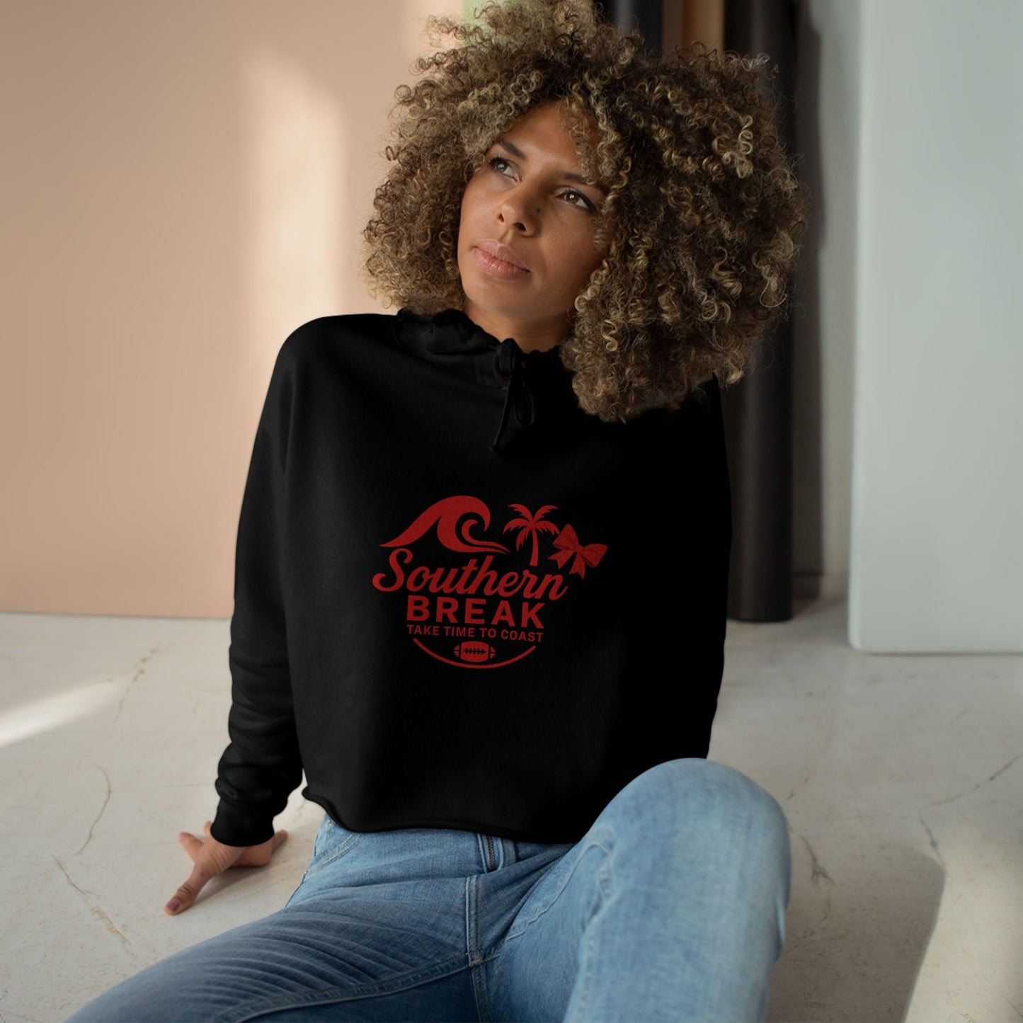 SB Sports Line Red Edition Crop Hoodie