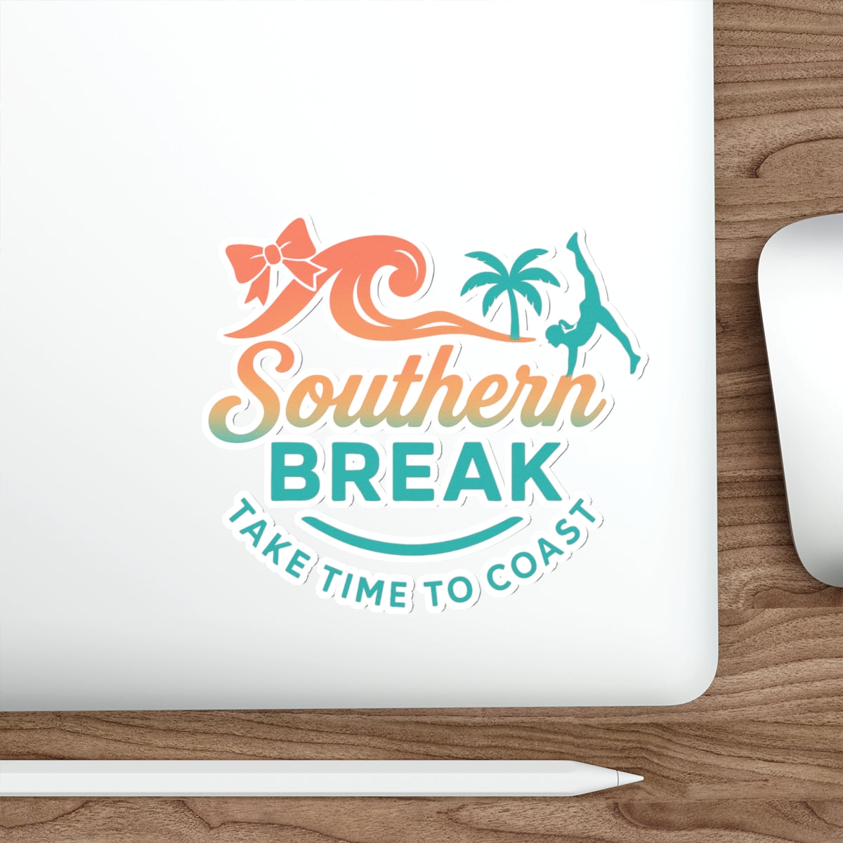 Southern Break Cheer Line Die-Cut Sticker