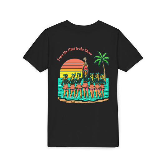 Youth SB Cheer Line From the Mat to the Shore Tee