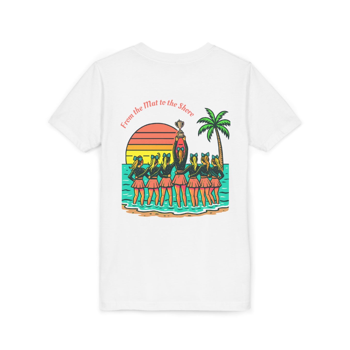 Youth SB Cheer Line From the Mat to the Shore Tee