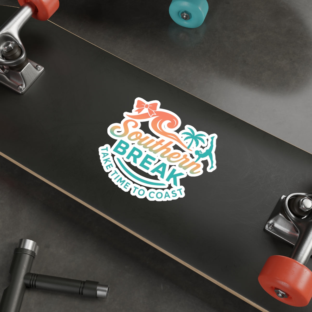 Southern Break Cheer Line Die-Cut Sticker