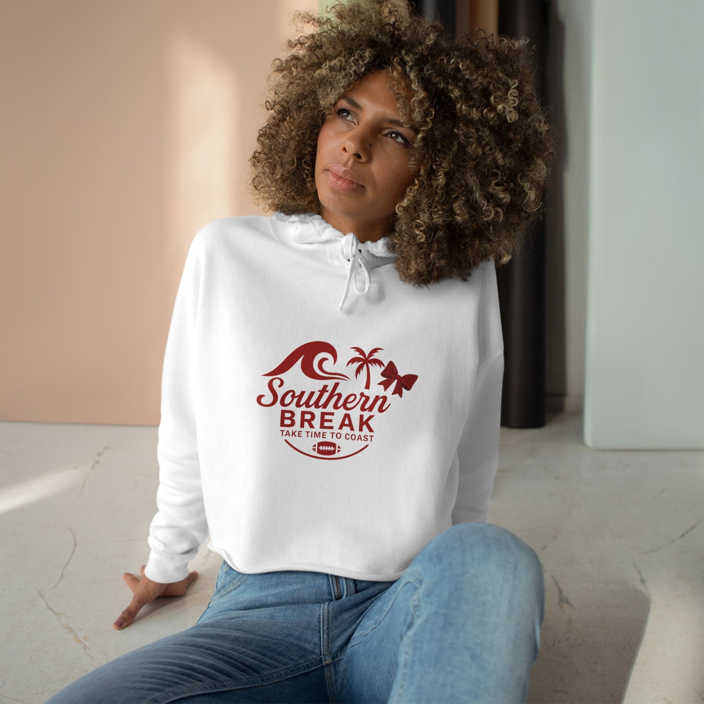 SB Sports Line Red Edition Crop Hoodie