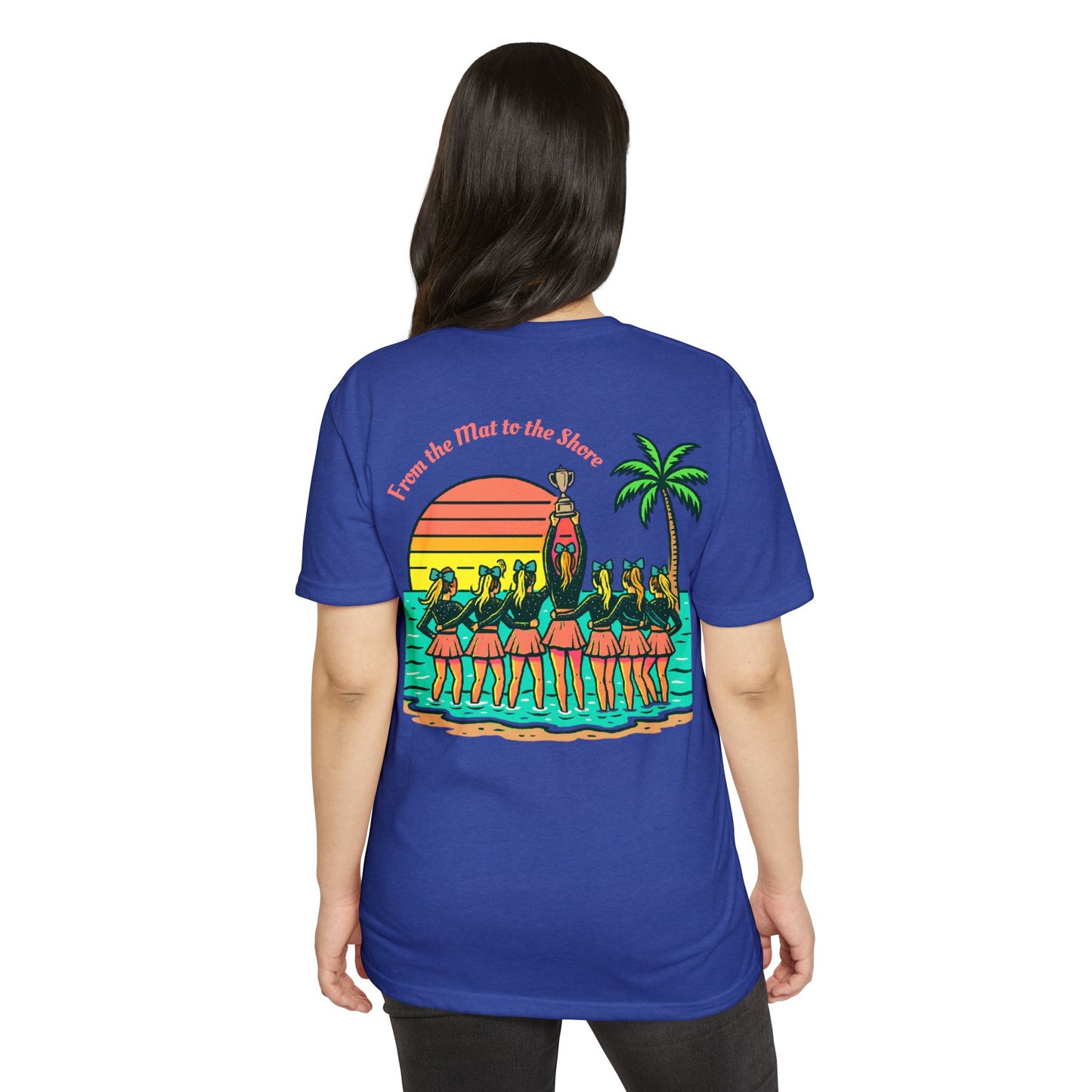 SB Cheer Line From the Mat to the Shore Tee