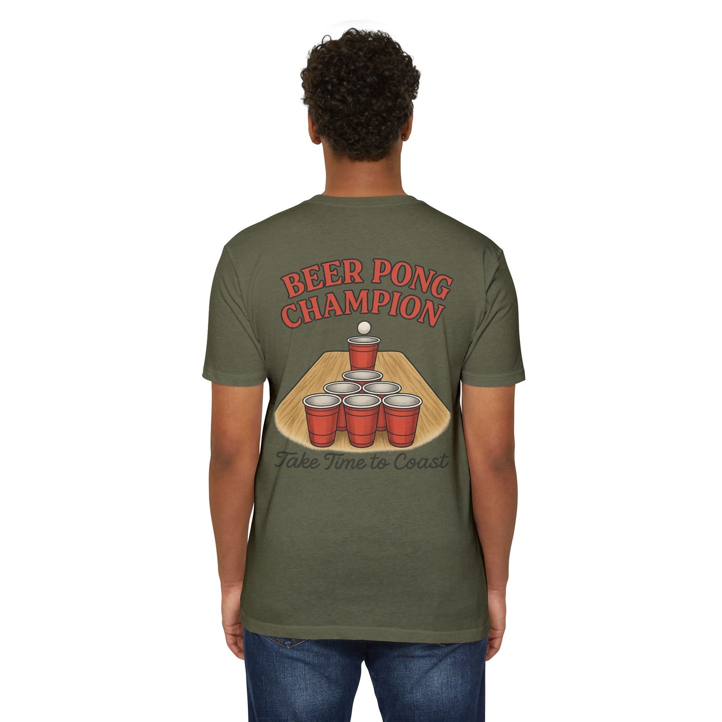 SB College Years Line Beer Pong Champion Tee