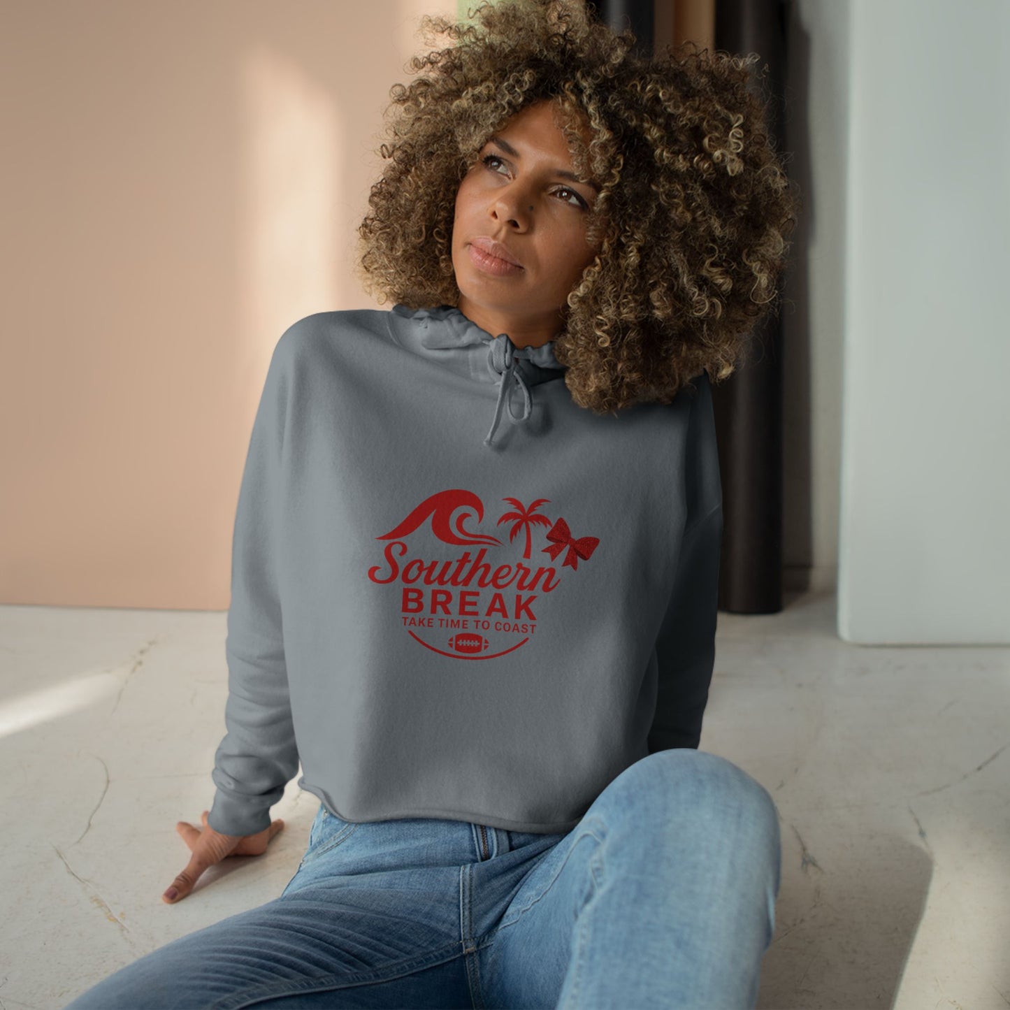 SB Sports Line Red Edition Crop Hoodie
