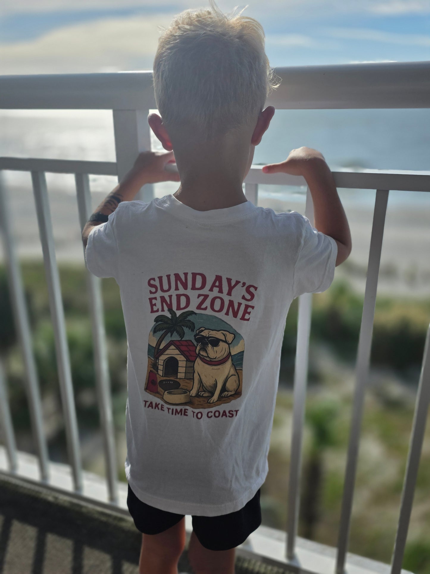 Youth SB Sports Line Sundays Endzone Tee