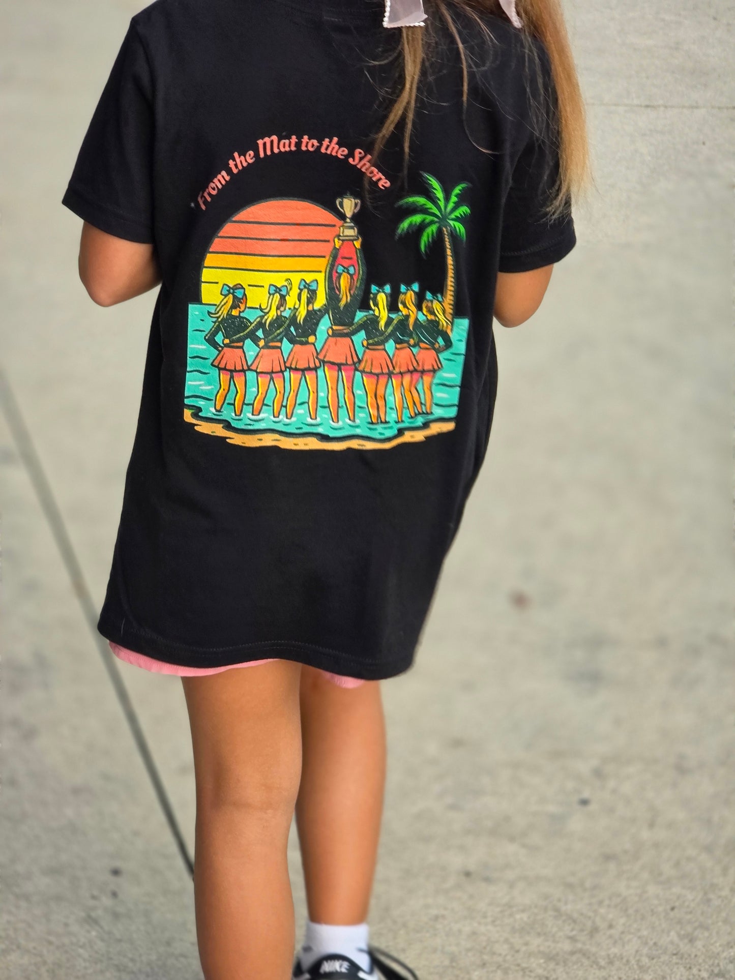 Youth SB Cheer Line From the Mat to the Shore Tee